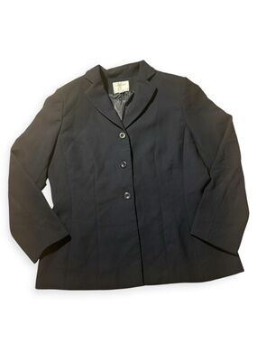 Classic Navy Wool-Blend Pea Coat - Tailored Men's Jacket